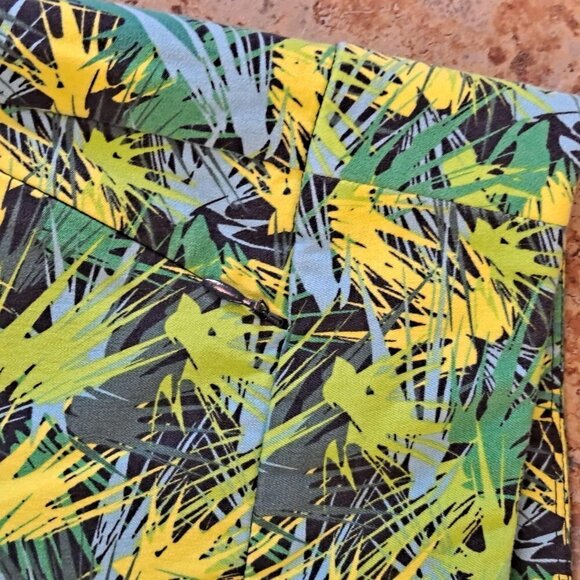 Soft Surroundings Size XL Green Blue Pull On Stretch Pants Ankle Length Skinny - Picture 4 of 14